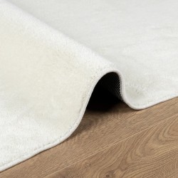 Tapis OVIEDO à poils courts crème 200x200 cm 