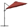 Parasol cantilever de jardin Couleur terre cuite Large 