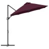 Parasol cantilever de jardin Rouge bordeaux Large 