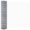 Clôture Euro avec 7 poteaux flanchés 1x10 m en acier galvanisé 