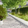 Bordures de pelouse 20 pcs blanc 25x103 cm acier laminé à froid 