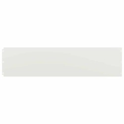 Bordures de pelouse 20 pcs blanc 25x103 cm acier laminé à froid 