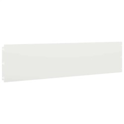 Bordures de pelouse 20 pcs blanc 25x103 cm acier laminé à froid 