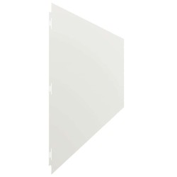 Bordures de pelouse 20 pcs blanc 25x103 cm acier laminé à froid 
