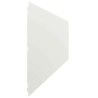 Bordures de pelouse 20 pcs blanc 25x103 cm acier laminé à froid 