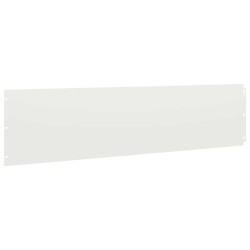 Bordures de pelouse 20 pcs blanc 25x103 cm acier laminé à froid 