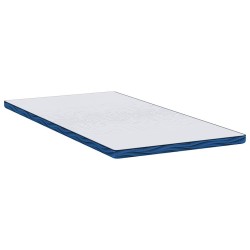 Coussins de Matelas Blanc et Bleu 100 x 200 cm 