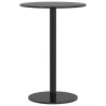 Table de jardin ronde noir Ø50x72 cm acier 