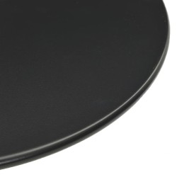 Table de jardin ronde noir Ø50x72 cm acier 