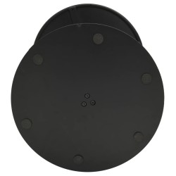 Table de jardin ronde noir Ø50x72 cm acier 