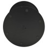 Table de jardin ronde noir Ø50x72 cm acier 