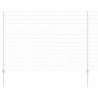 Euro Fence avec 10 Poteaux U Argent 1,6x10 m Acier 
