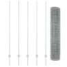 Euro Fence avec 10 Poteaux U Argent 1,6x10 m Acier 