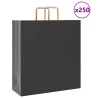 Sacs en papier 250 pcs avec poignées noir 45x17x48 cm 