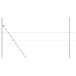 Clôture de champ 1x25 m en acier galvanisé 