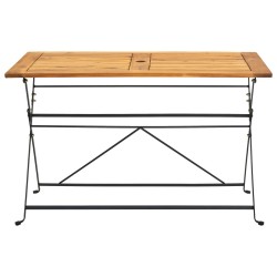Table pliable de jardin 120x70x74 cm Bois d'acacia massif 
