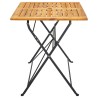 Table pliable de jardin 120x70x74 cm Bois d'acacia massif 