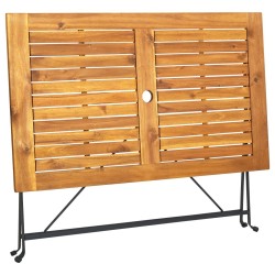 Table pliable de jardin 120x70x74 cm Bois d'acacia massif 