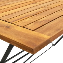 Table pliable de jardin 120x70x74 cm Bois d'acacia massif 