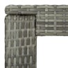 Table de bar de jardin Gris 100x60,5x110,5 cm Résine tressée 