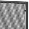 Banc de jardin 108 cm acier et maille anthracite 