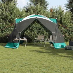 Tente anti-moustiques pour le camping avec portes vertes, imperméable, pour 4 personnes. 