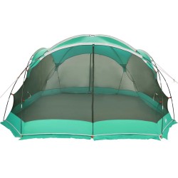 Tente anti-moustiques pour le camping avec portes vertes, imperméable, pour 4 personnes. 