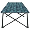 Chaises longues pliantes avec sacs de transport - 2 pièces, motif feuilles, tissu Oxford 600D. 