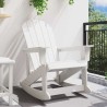 Chaise Berçante Adirondack Blanche 73,5x92x90 cm HDPE 