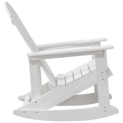 Chaise Berçante Adirondack Blanche 73,5x92x90 cm HDPE 