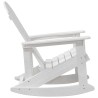 Chaise Berçante Adirondack Blanche 73,5x92x90 cm HDPE 