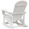 Chaise Berçante Adirondack Blanche 73,5x92x90 cm HDPE 
