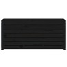 Boîte de jardin noir 101x50,5x46,5 cm bois massif de pin 