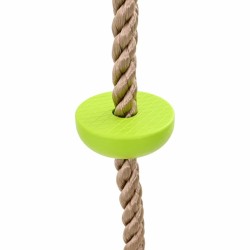 Corde d'escalade pour enfants avec siège à disque et plateformes 200 cm de vidaXL 