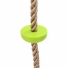 Corde d'escalade pour enfants avec siège à disque et plateformes 200 cm de vidaXL 