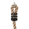 Corde d'escalade pour enfants avec siège à disque et plateformes 200 cm de vidaXL 