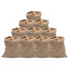 Sacs en jute 10 pcs 60x105 cm 100 % jute 220 g/m² 