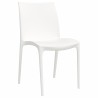 Chaises de jardin lot de 2 blanc 50x46x80 cm polypropylène 