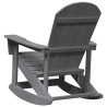 fauteuil à bascule Adirondack gris clair 73.5x92x90 cm HDPE 