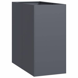 Jardinière anthracite 40x80x80 cm acier 