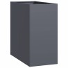 Jardinière anthracite 40x80x80 cm acier 