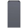 Jardinière anthracite 40x80x80 cm acier 