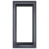 Jardinière anthracite 40x80x80 cm acier 