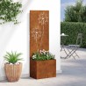 Jardinier avec Panneau Décoratif Rouillé 50 x 140 cm 