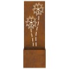 Jardinier avec Panneau Décoratif Rouillé 50 x 140 cm 