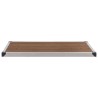 Receveur de douche extérieur WPC Inox 110x62 cm Marron 