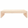 Repose-pied de jardin 120x80 cm bois de pin massif 