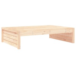 Repose-pied de jardin 120x80 cm bois de pin massif 