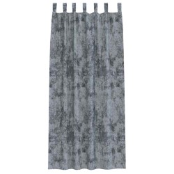 Ensemble de rideaux en velours de 2 pièces avec œillets gris argenté 260x140 cm 