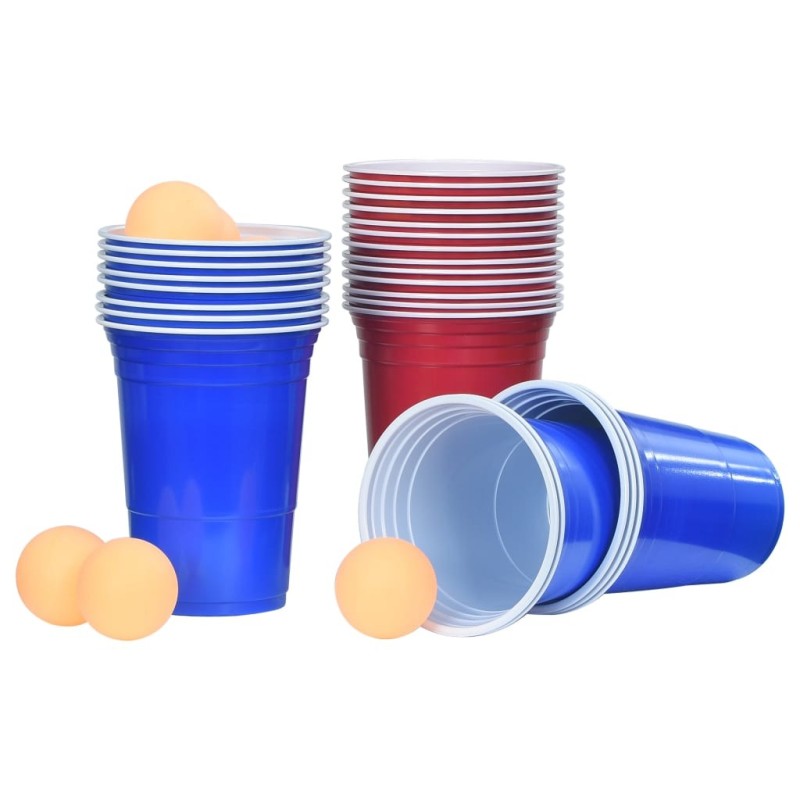 Ensemble de table de bière-pong 0,5 L Plastique Ensemble de table de bière-pong 0,5 L Plastique